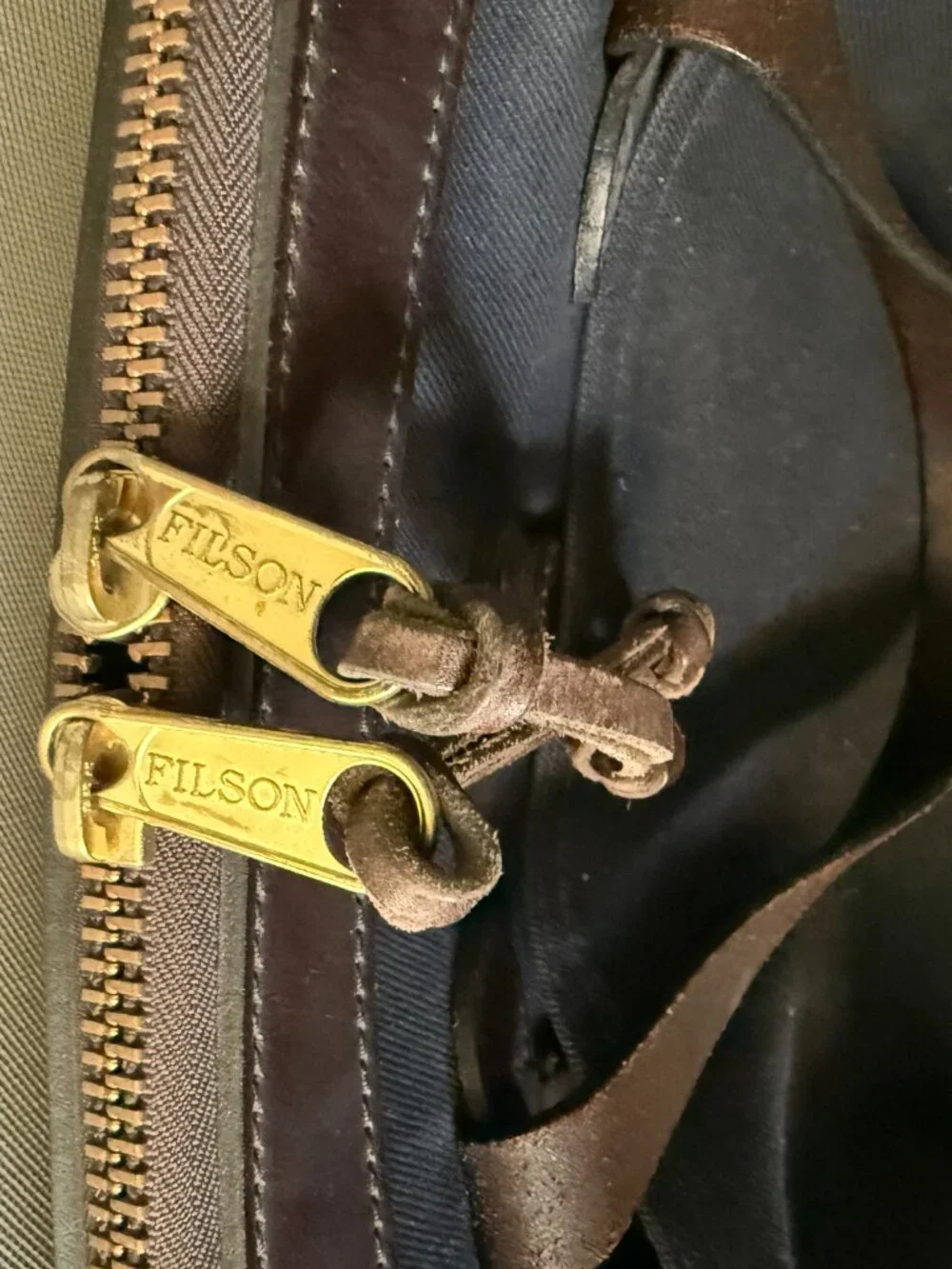 Filson Rugged Twill Briefcase Navy